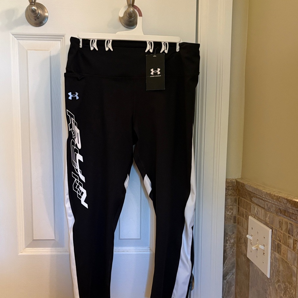 Under Armour Black and White Graphic Leggings